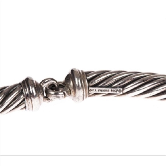 David Yurman gorgeous two tone classic choker. - Picture 7 of 8